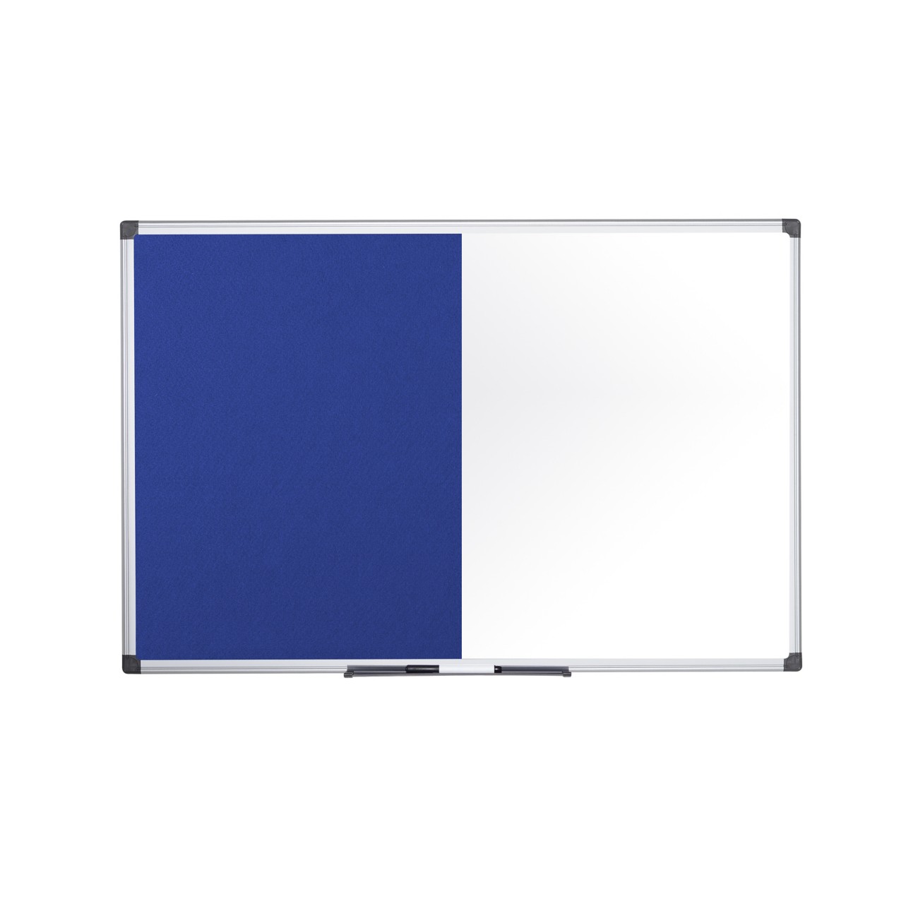 Bi-Office Maya Combination Board Blue FeltDrywipe Surface 90x60cm - Image 4