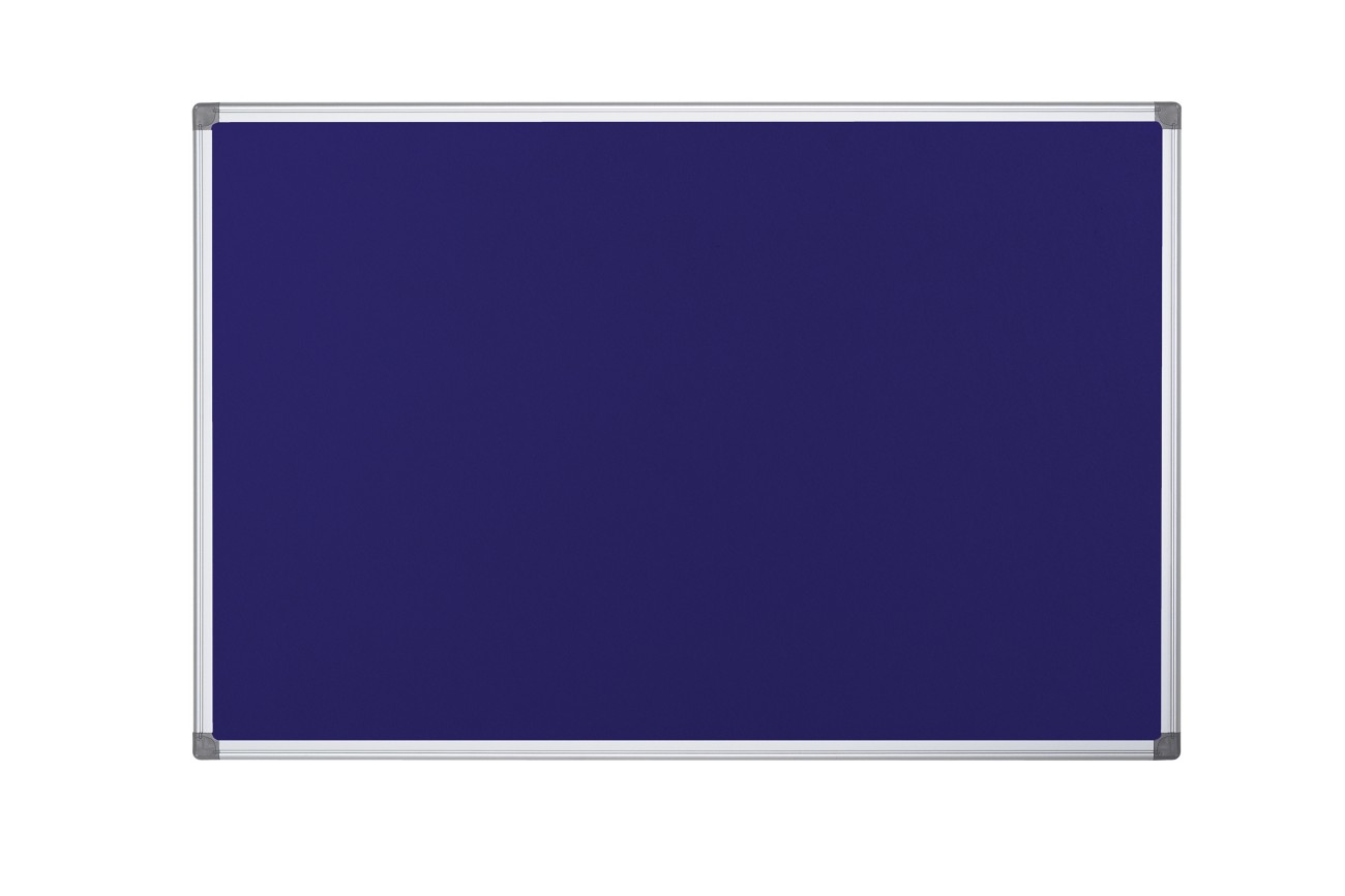 Bi-Office Maya Felt Noticeboard Non Magnetic 180 (W) X 1.2 (D) X 120 (H) Cm Blue