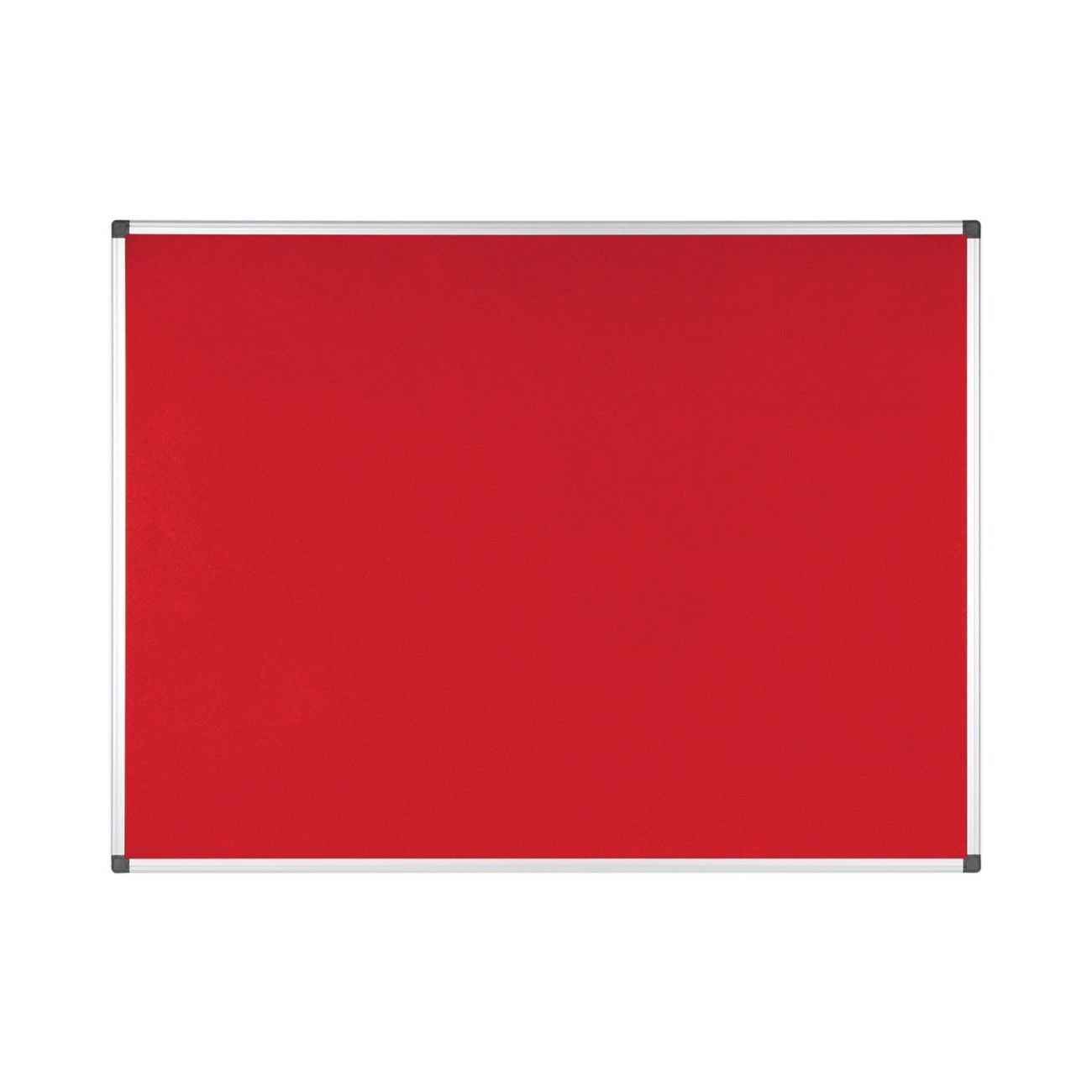 Bi-Office Aluminium Trim Felt Noticeboard 1200X900mm Red - Image 4