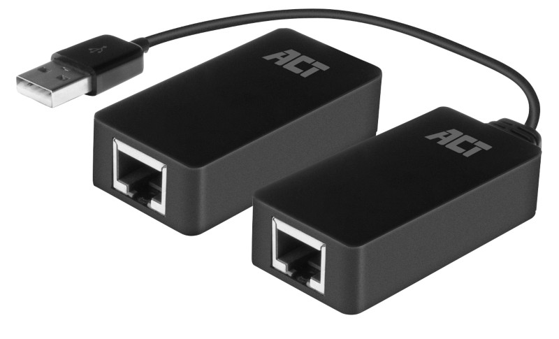 ACT USB-Verlängerungen über UTP AC6063 50m Schwarz