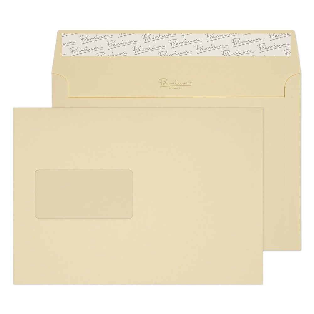Premium Business C5 Envelopes White 229 (W) X 162 (H) Mm Window 120 Gsm Pack Of 500