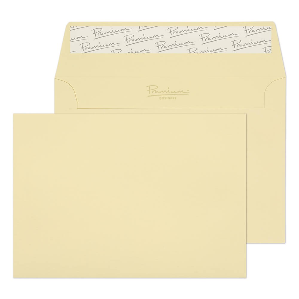 Premium Business Envelopes C6 162 (W) X 114 (H) Mm Adhesive Strip Cream 120 Gsm Pack Of 500