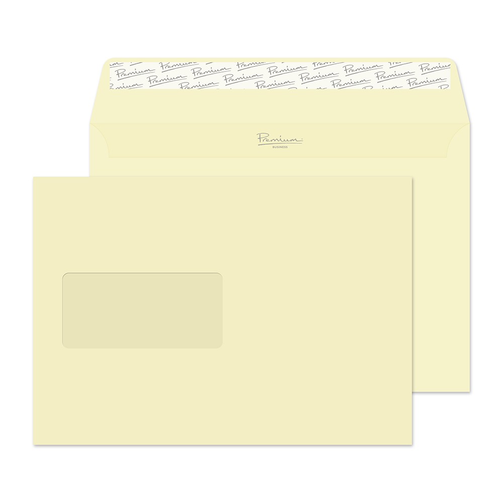 Premium Business C5 Envelopes White 229 (W) X 162 (H) Mm Window 120 Gsm Pack Of 500