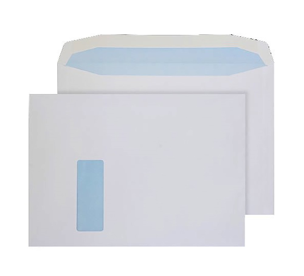 Blake Everyday Mailing Bag Window C4 324 (W) X 229 (H) Mm White 100 Gsm Pack Of 250