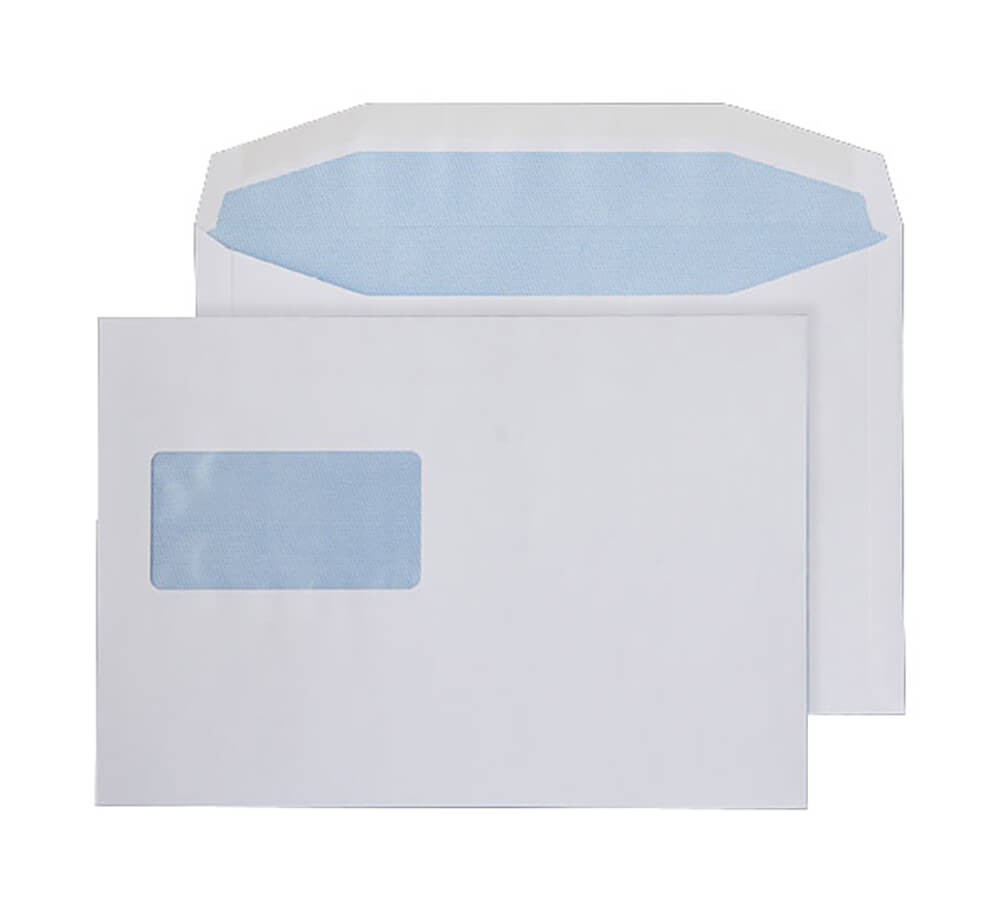 Blake Everyday Mailing Bag Window C5+ 235 (W) X 162 (H) Mm White 90 Gsm Pack Of 500 - Image 3