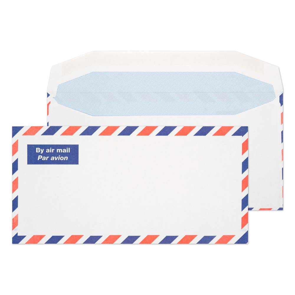 Blake Purely Mailing Bag Dl Gummed 110 X 220 Mm Plain 80 Gsm White Pack Of 1000