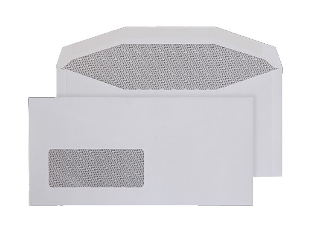 Blake Everyday Mailing Bag Window Non Standard 235 (W) X 114 (H) Mm White 90 Gsm Pack Of 1000