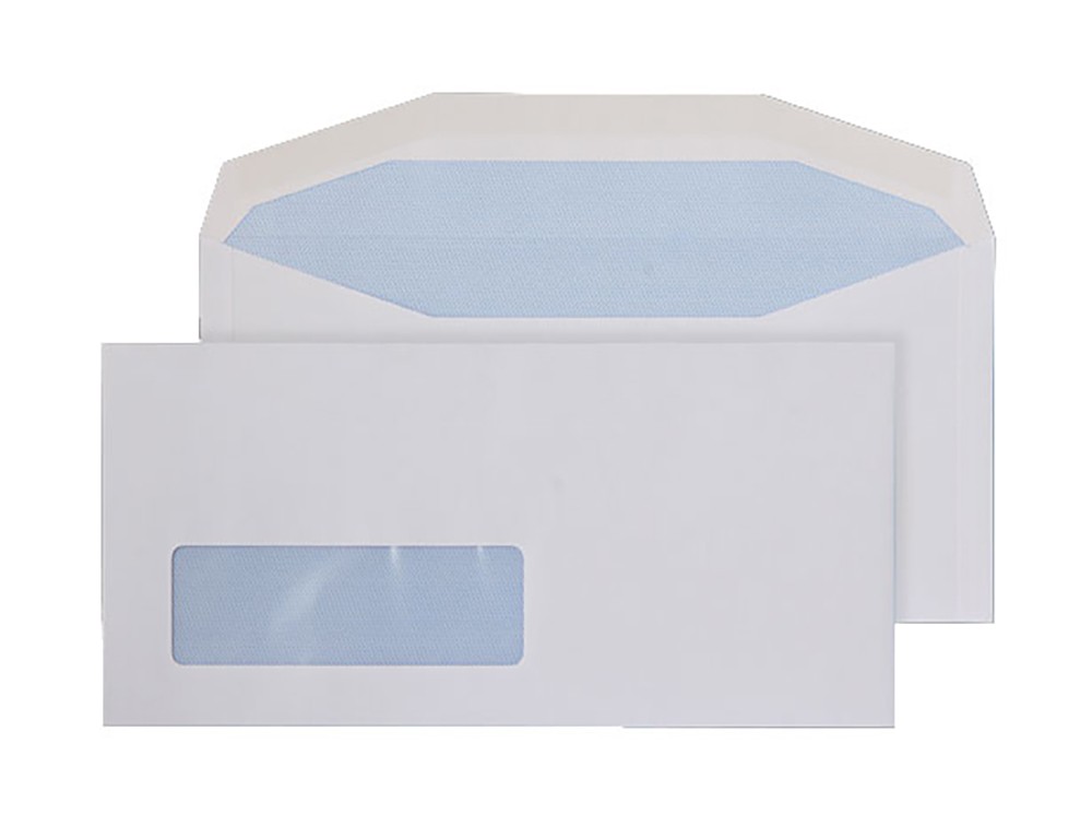 Blake Everyday Mailing Bag Window Non Standard 235 (W) X 114 (H) Mm White 90 Gsm Pack Of 1000