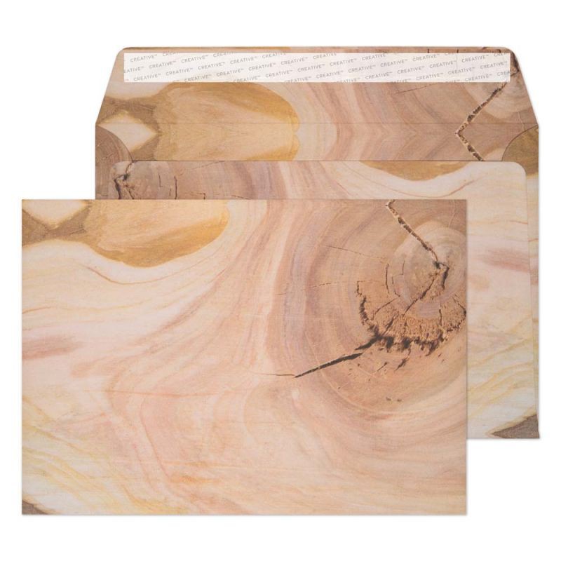 Creative Senses Coloured Envelope C5 229 (W) X 162 (H) Mm Adhesive Strip Brown 135 Gsm Pack Of 20