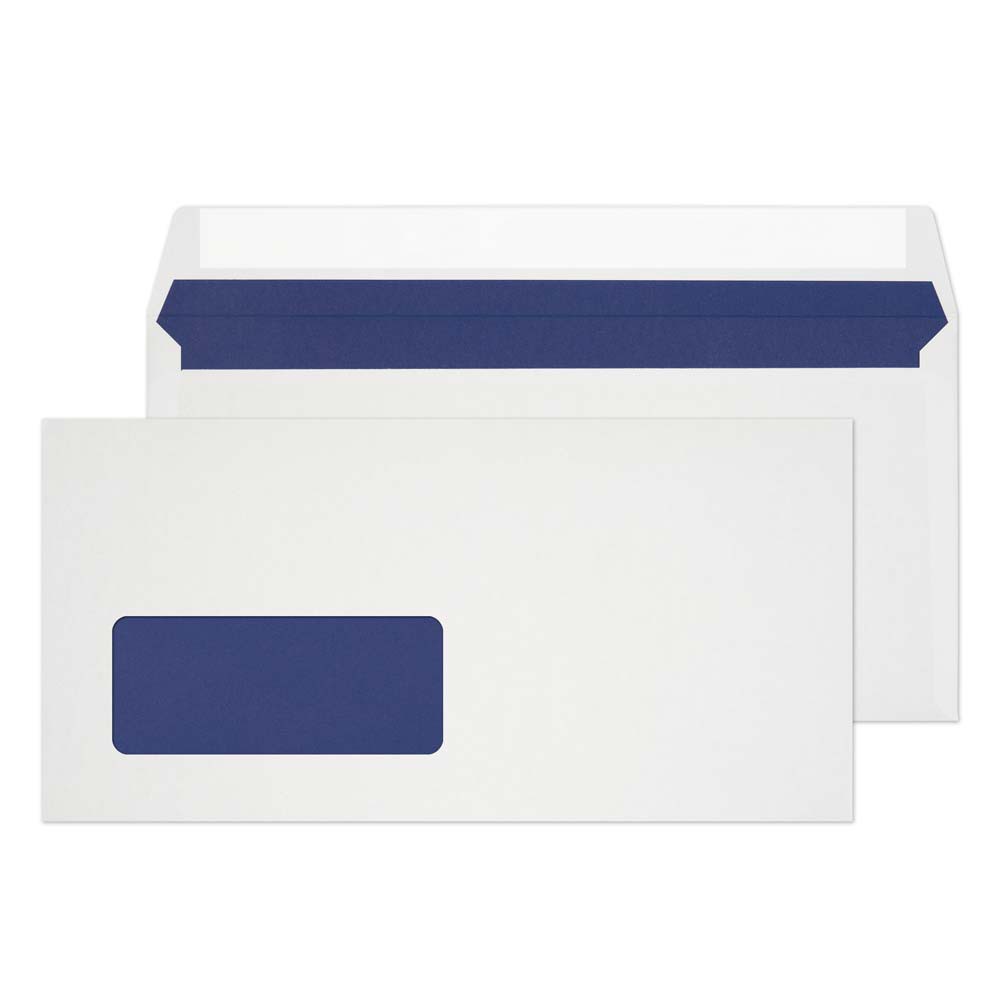 Blake Environmental - FSC Recycled Envelopes DL Window (110 x 220 mm) - Pack of 500 - Eco Biodegradeable 110GSM - Peel and Seal White Window Envelopes - Stationery & Business Supplies (FSC067) - Image 3