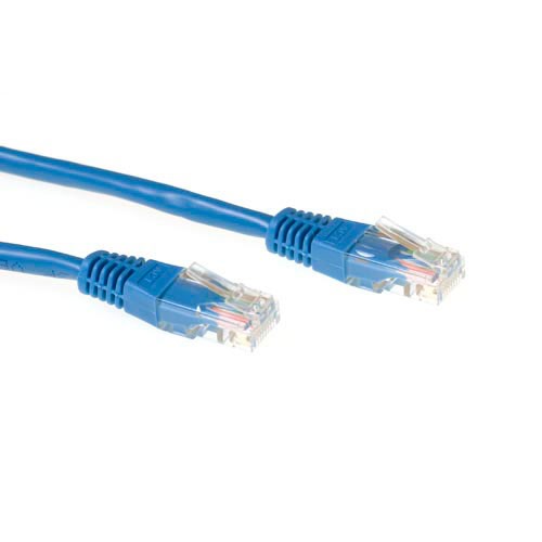 Thumbnail - ACT RJ45 (8P8C) Male U/UTP CAT6 Patchkabel IB8601 Blau 1 m