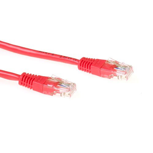 ACT Rot 3 M U/UTP Cat6 Patch-Kabel mit RJ45-Steckern