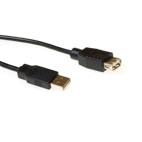 ACT USB A Male USB-Kabel USB A Female SB2250 Schwarz 5 m