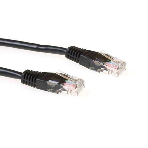 ACT Schwarz 5 M U/UTP Cat5E Patch-Kabel mit RJ45-Steckern