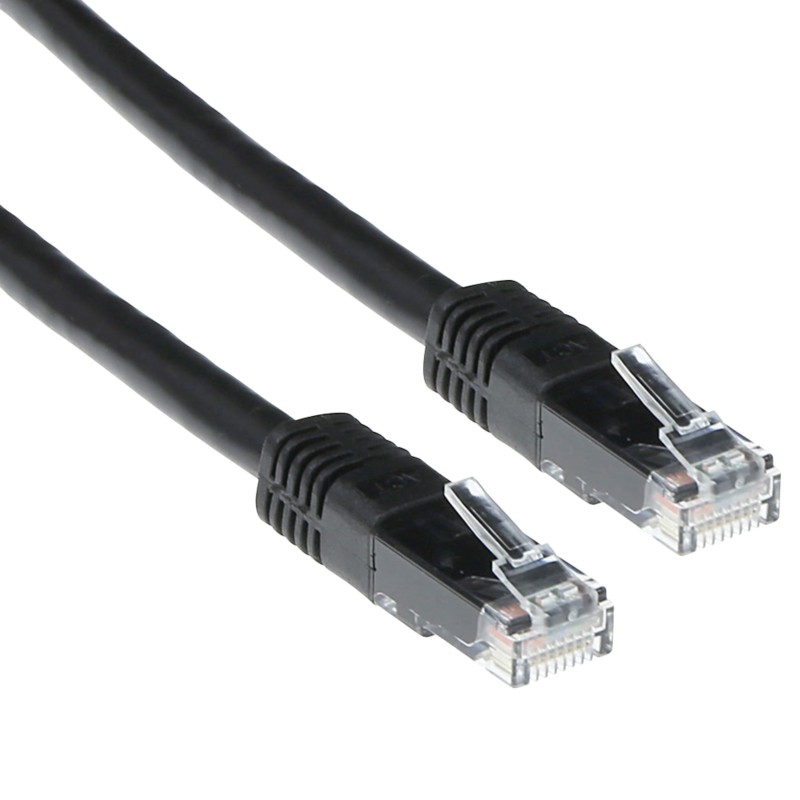 ACT Schwarz 5 M U/UTP Cat6 Patch-Kabel mit RJ45-Steckern