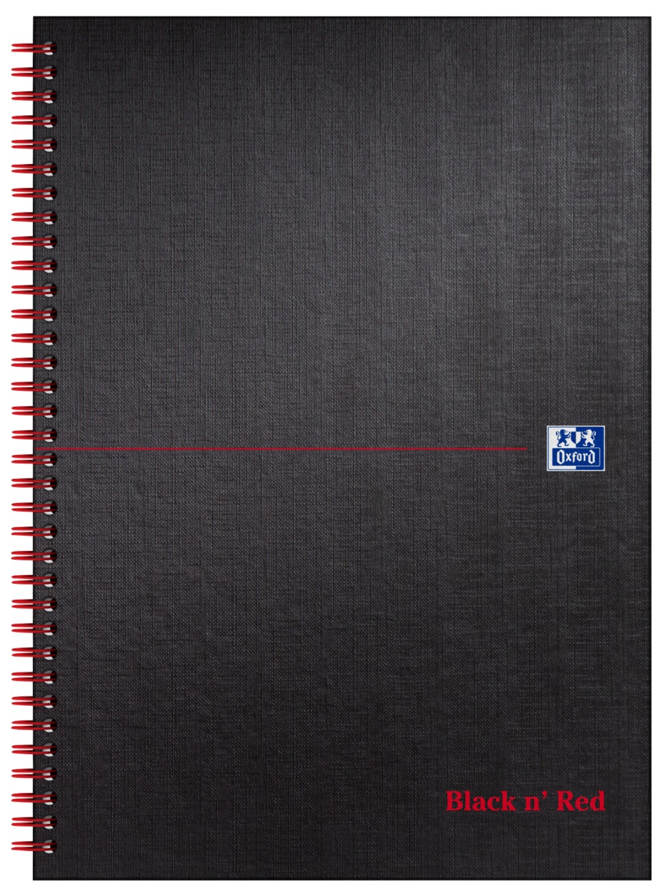 Oxford Notebook A4 Ruled Spiral Bound Cardboard Black 140 Pages