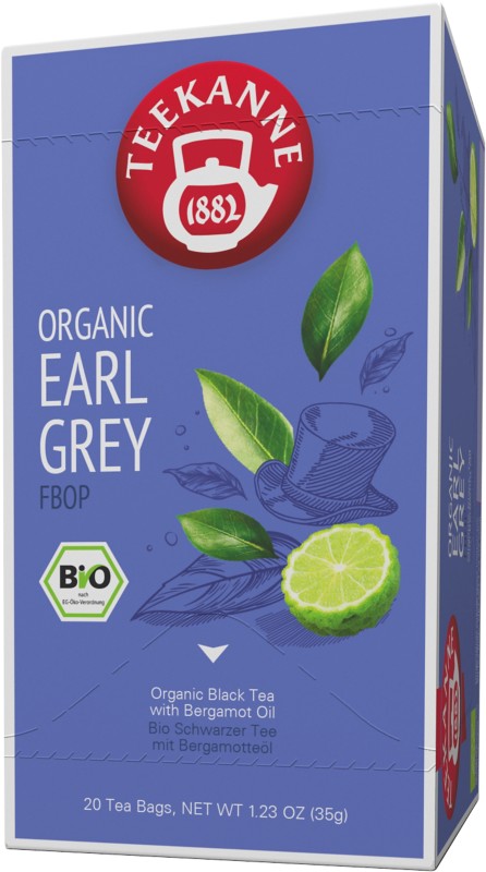 TEEKANNE Bio Earl Grey Tee Packung mit 20 Stück