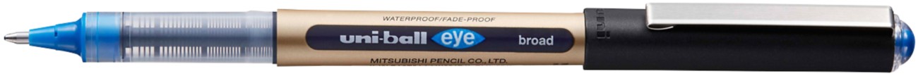Uni-Ball Eye Broad Non-Retractable Rollerball Pen - Rollerball Blue Ub-150-10