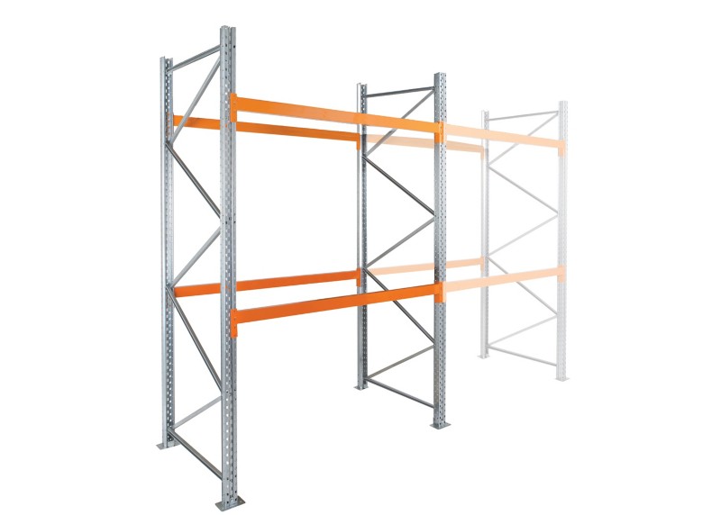 MANORGA Epsirack Starterregal 2 Fachböden 1.825 x 1.100 x 3.000 mm Gelb, Silber
