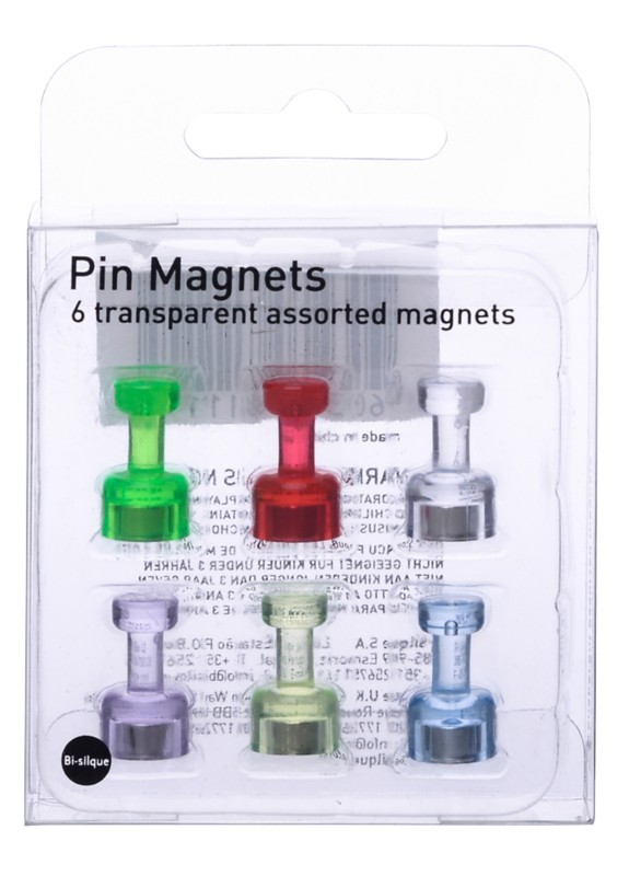 Thumbnail - Bi-Office Whiteboard-Magnete Mehrfarbig IM356601 19 mm 6 Stück