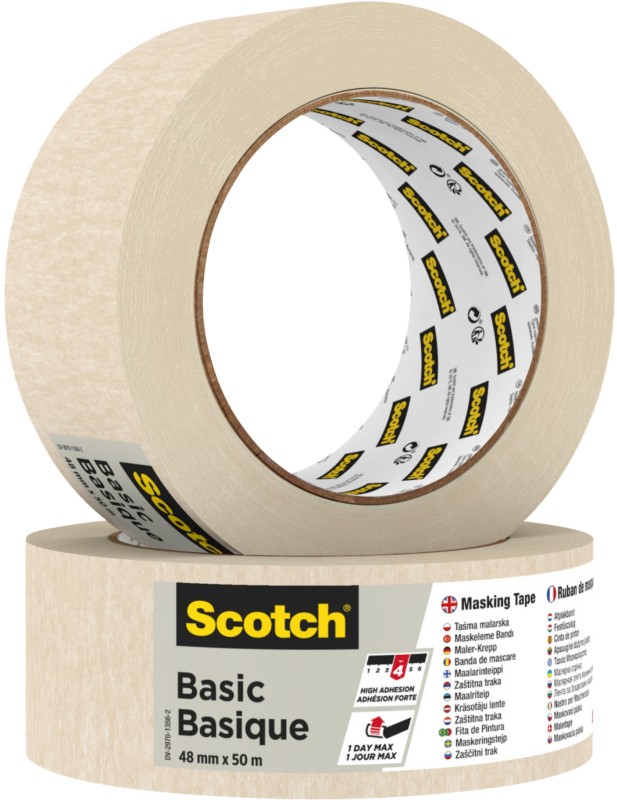 Scotch Abdeckband Basic Braun 48 mm (B) x 50 m (L)