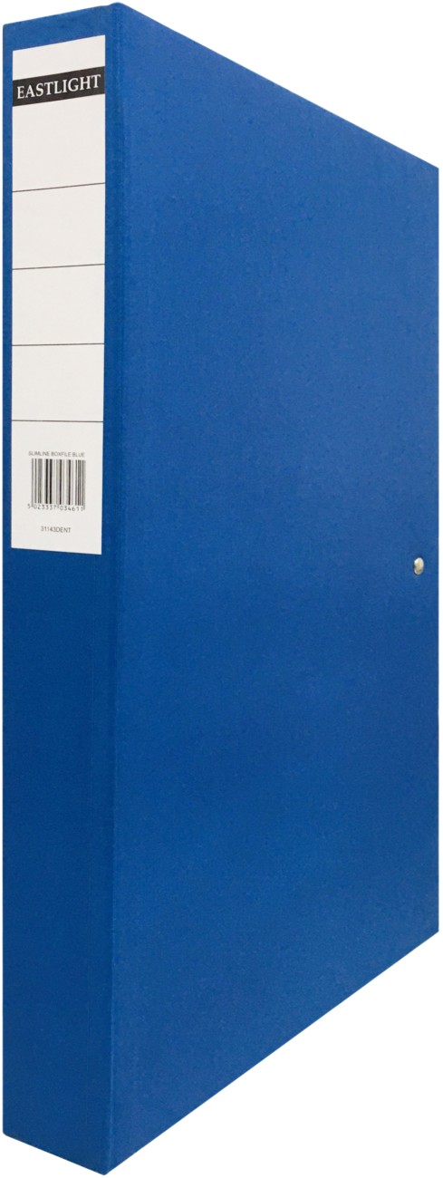 Eastlight Box File 31893Dent A4 Cardboard 4.5 (W) X 26.5 (D) X 37 (H) Cm Blue 4.5 Cm Pack Of 10