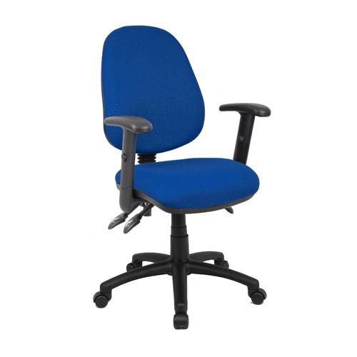 Unbranded Operator Chair Synchro Tilt Height-Adjustable Armrest Blue 115 kg Vantage 200