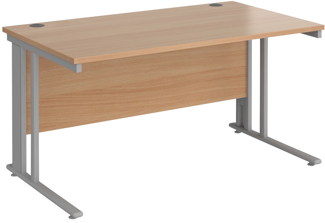 Dams International Maestro 25 Straight Desk Rectangular Beech Cantilever 1,400 (W) X 800 (D) X 725 (H) Mm Wood