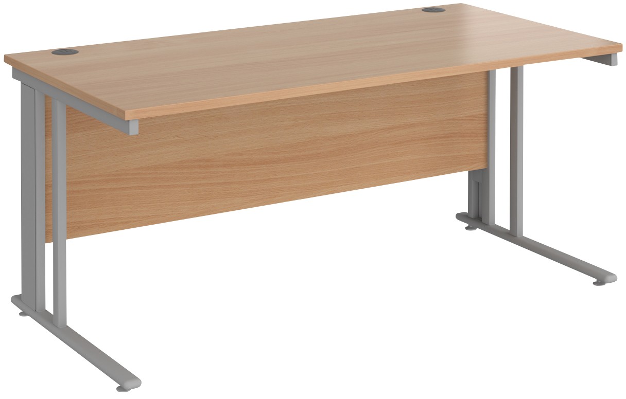 Dams International Maestro 25 Straight Desk Rectangular Beech Cantilever 1,600 (W) X 800 (D) X 725 (H) Mm Wood