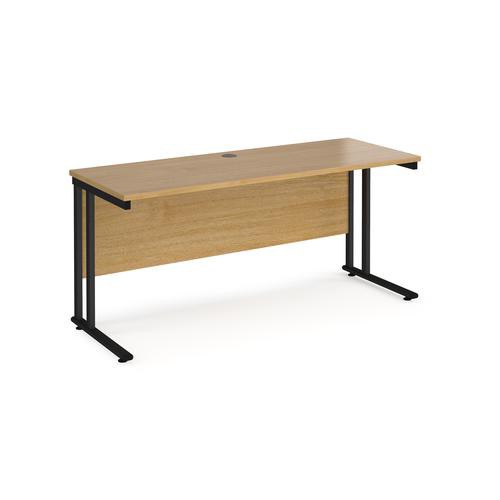 Dams International Maestro 25 Straight Desk Rectangular Oak Cantilever 1,600 (W) X 600 (D) X 725 (H) Mm Wood