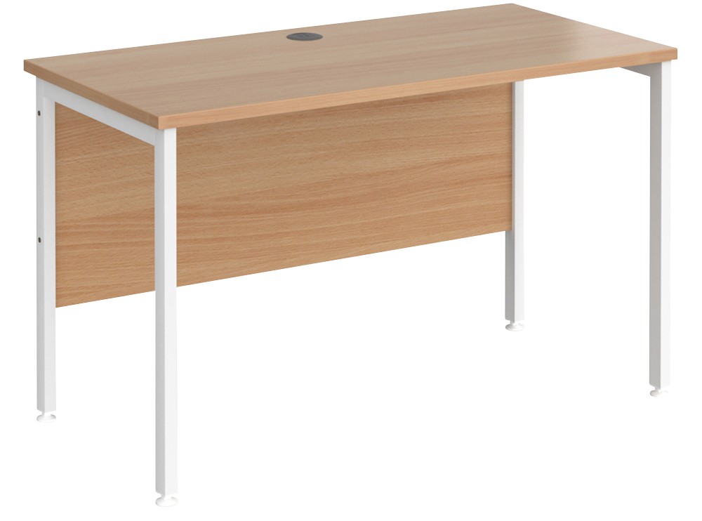 Dams International Maestro 25 Straight Desk Rectangular Beech H-Frame 1,200 (W) X 600 (D) X 725 (H) Mm Wood