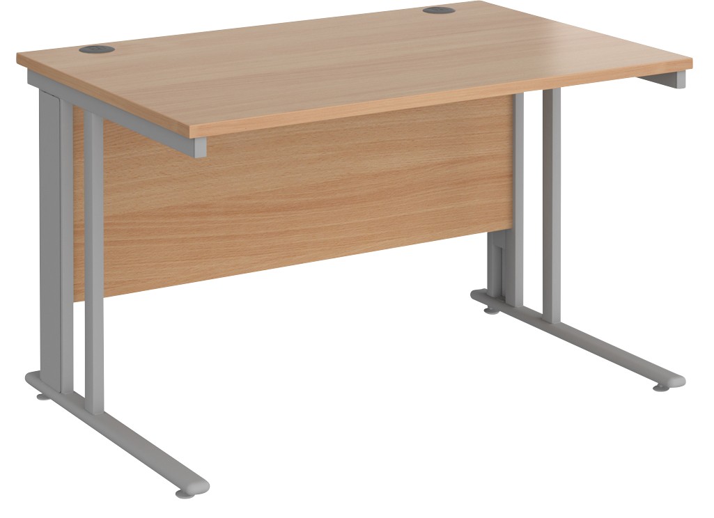 Dams International Maestro 25 Straight Desk Rectangular Beech Cantilever 1,200 (W) X 800 (D) X 725 (H) Mm Wood
