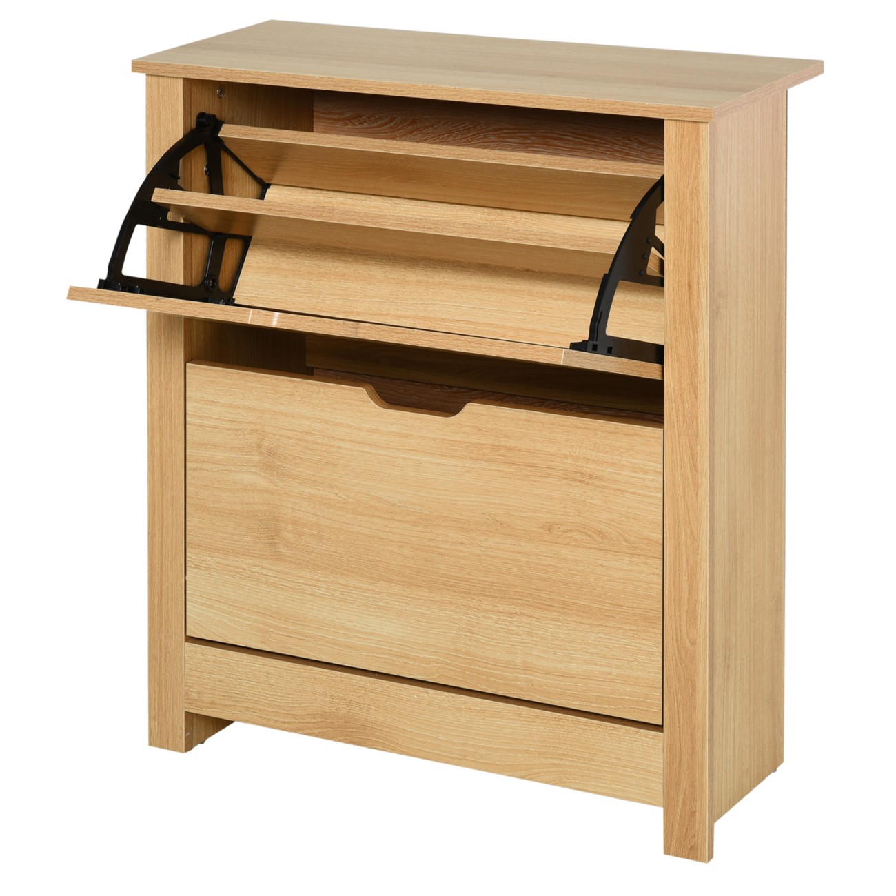 Homcom Shoe Cabinet 837-062Nd E1 Grade Particle Board Wood 720 Mm X 260 Mm X 800 Mm