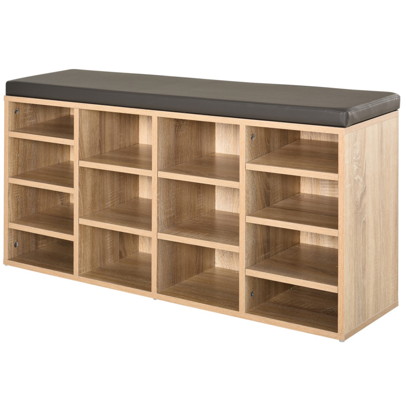 Homcom Shoe Rack 837-067V70nd Particle Board, Pu Beige 1035 Mm X 300 Mm X 480 Mm