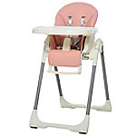 Aosom Baby High Chair Pink PP, PU, Steel 420-010PK