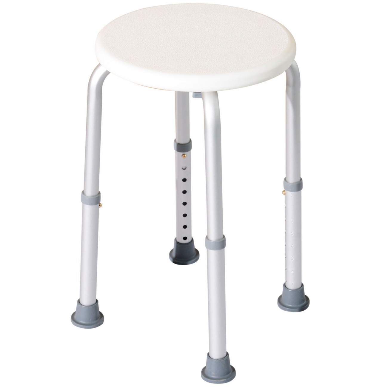 Homcom Unisex White Bath Chair Shower Seat Safety Bathroom Elderly Aids Adjustable In - Image 12