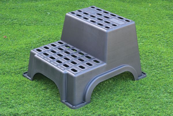 Slingsby Steps 375 Mm Plastic 200 Kg Black