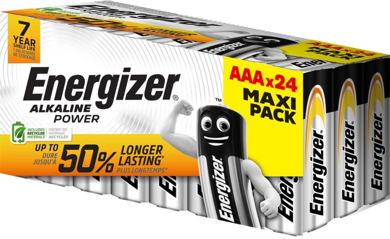 Energizer AAA Alkali-Batterien Power LR03 1,5 V 24 Stück