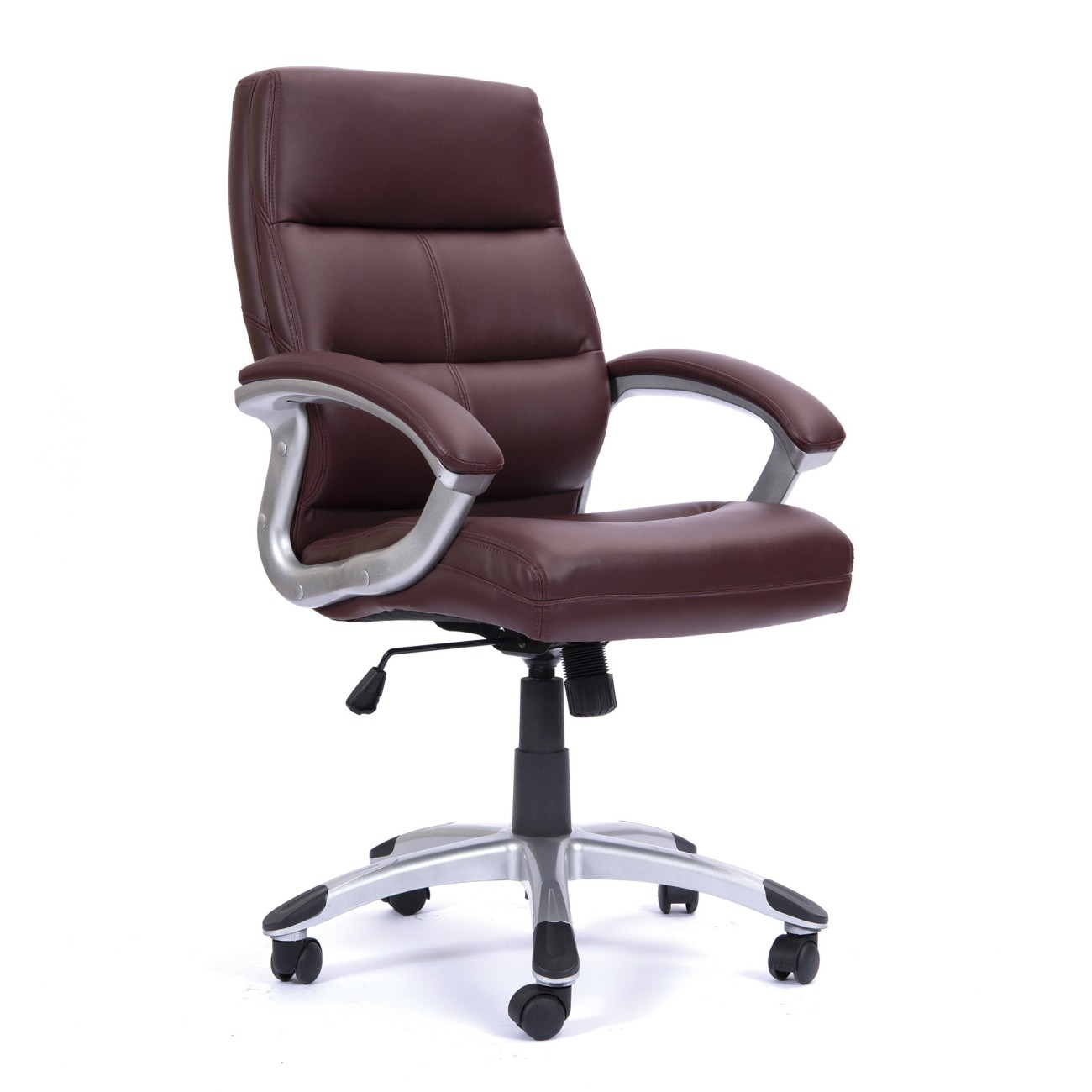 Nautilus Manager Chair Basic Tilt Fixed Armrest Cherry Brown 110 Kg