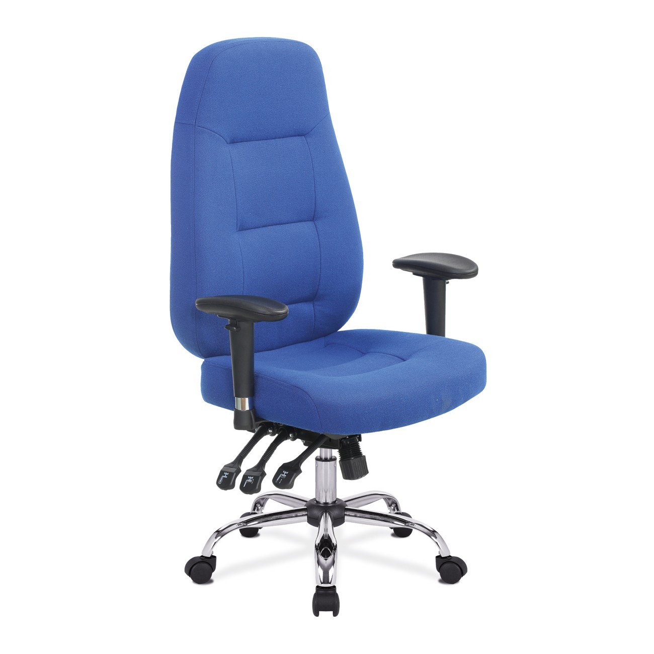Nautilus Office Chair Fabric Height-Adjustable Armrest Blue 130 Kg