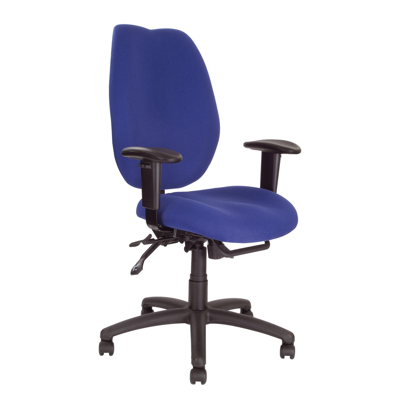 Nautilus Office Chair Fabric Height-Adjustable Armrest Blue 110 Kg