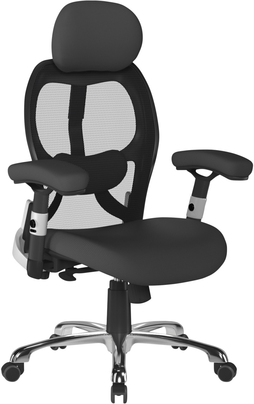 Nautilus Office Chair Mesh Height-Adjustable Armrest Black 154 Kg