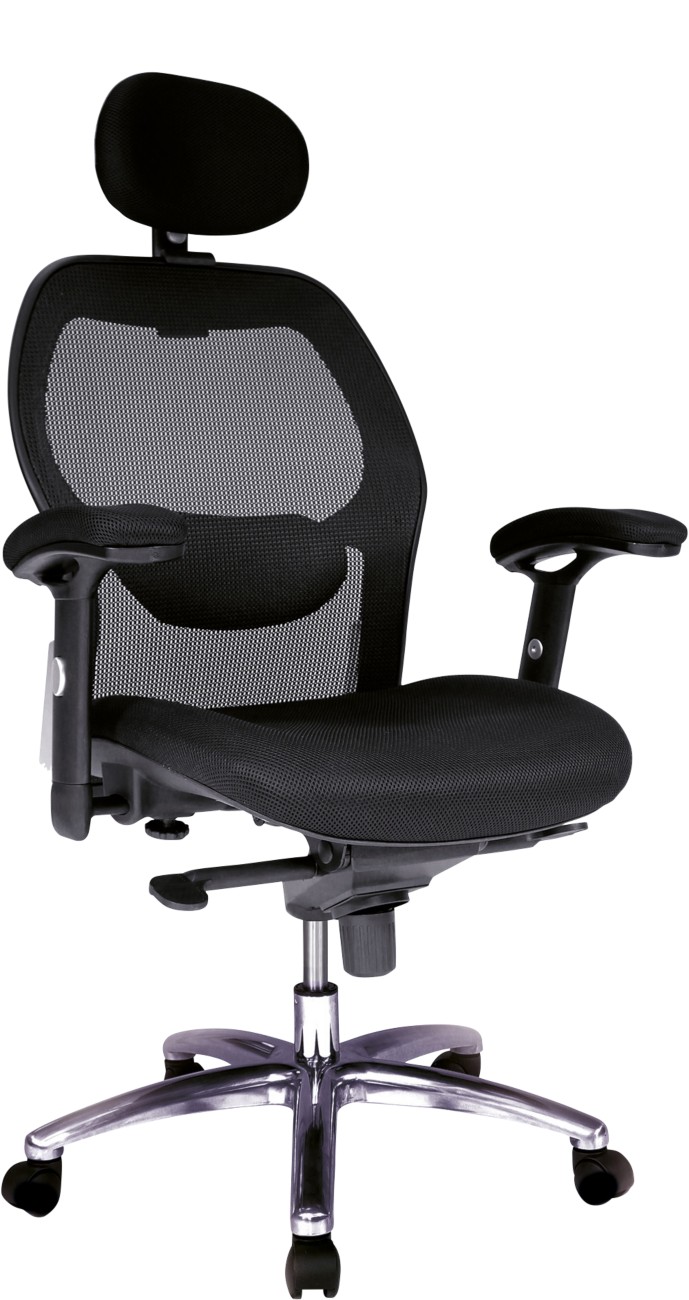 Nautilus Office Chair Mesh Height-Adjustable Armrest Black 110 Kg