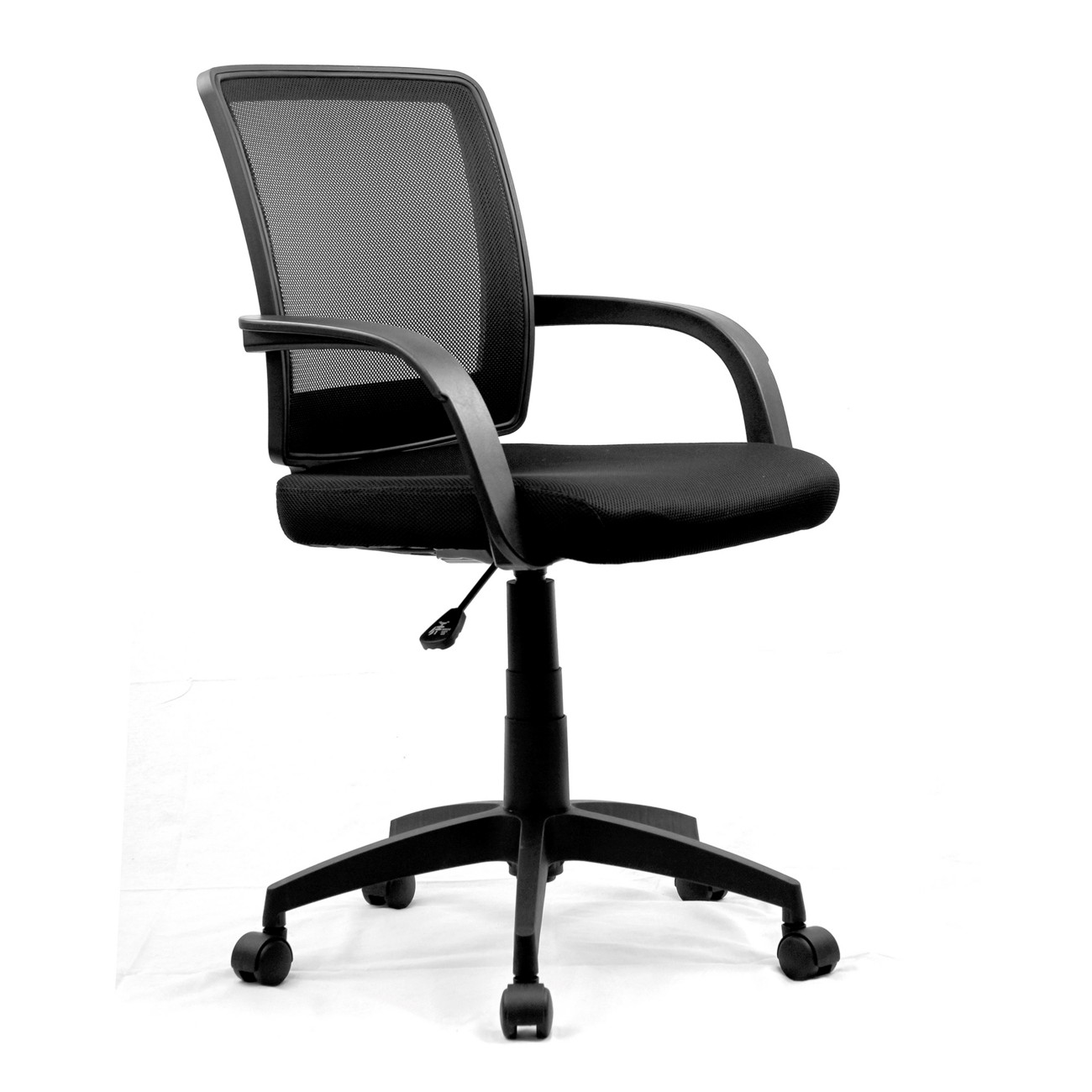 Nautilus Operator Chair Permanent Contact Mesh Fixed Armrest Black 110 Kg