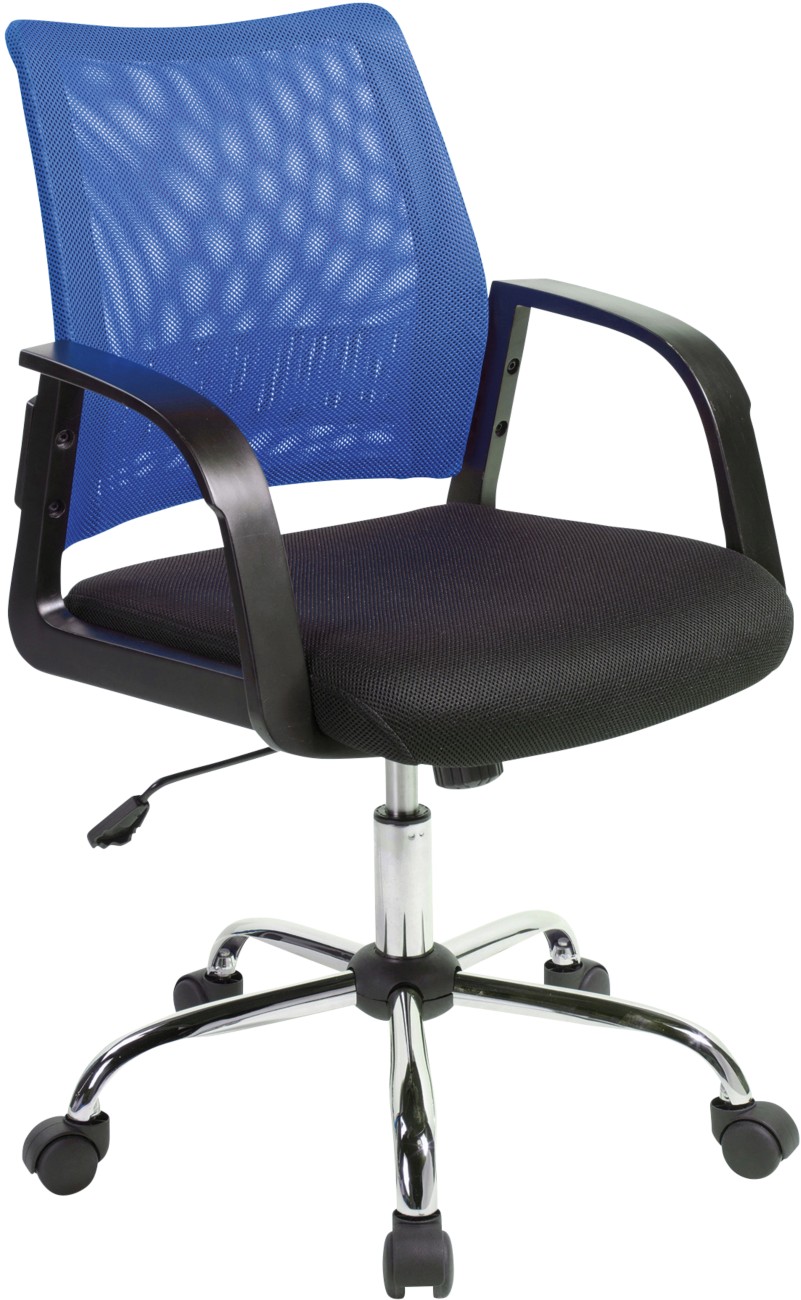 Nautilus Operator Chair Basic Tilt Mesh Fixed Armrest Blue 110 Kg Bcm/F1204/Bl