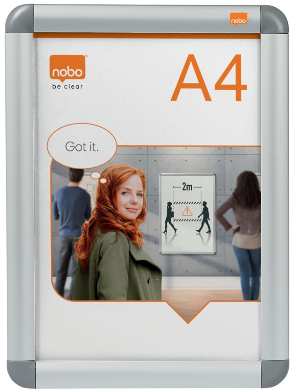 Thumbnail - Nobo Premium Plus DIN A4 Klapprahmen 1902214 25 (B) x 1,2 (T) x 34 (H) cm
