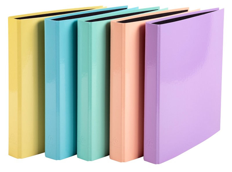 Exacompta Kreacover 25 Mm Ring Binder Cardboard 2 Rings Assorted Pack Of 10