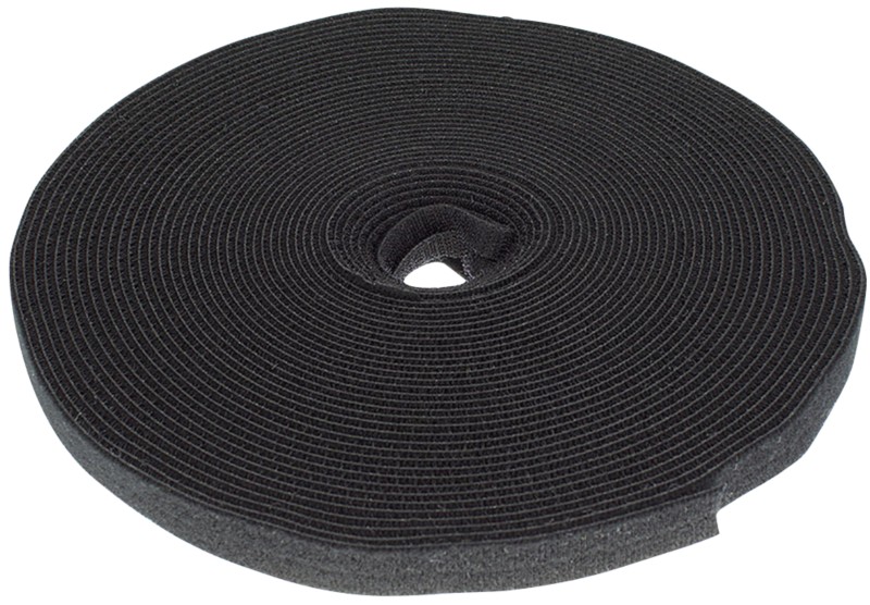 ACT Klett-Kabelbinder CT4043 Schwarz 2 cm x 25?000 mm 25 m