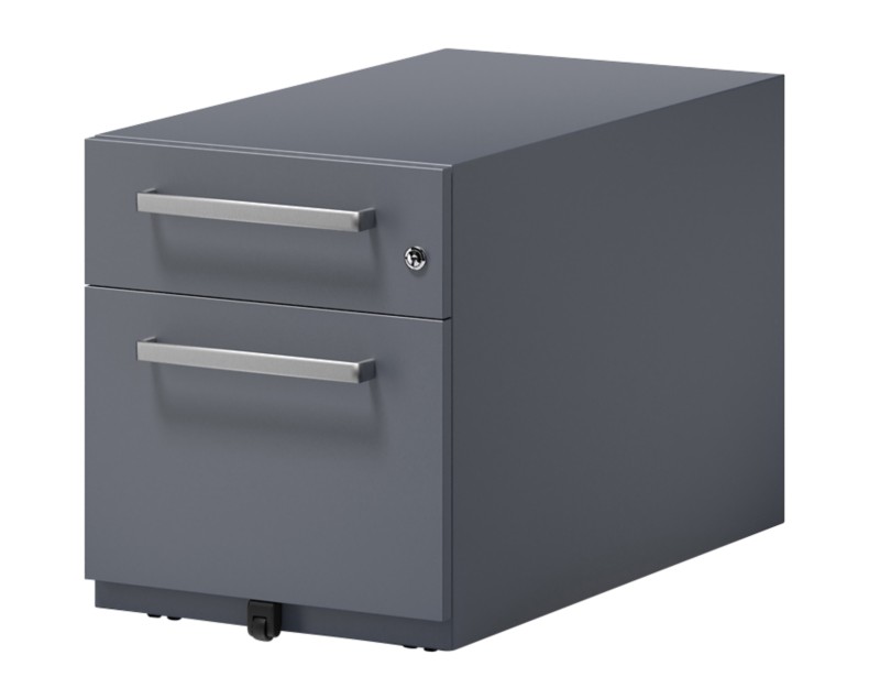 Thumbnail - Rollcontainer Note mit Designgriff und einer Universalschublade à Höhe 150 mm und eine Schublade für Hängeregistratur 49...