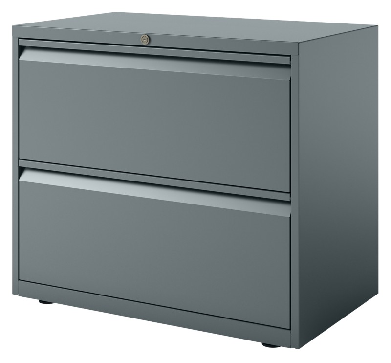 Thumbnail - Bisley Schubladenschrank Essentials 2 Hängeregistraturauzüge Anthrazit 800 x 470 x 1.000 mm